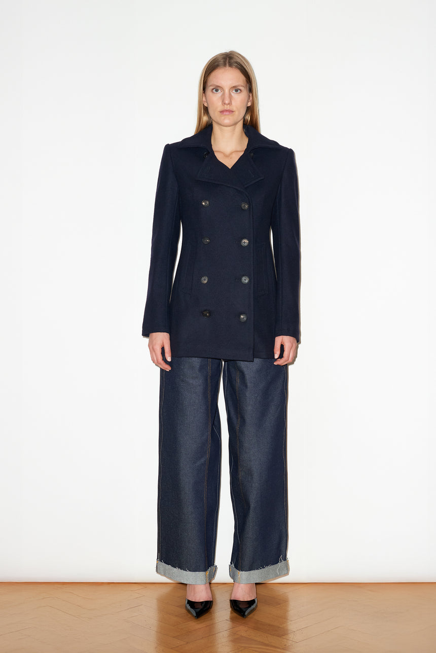 NAVY PEA COAT