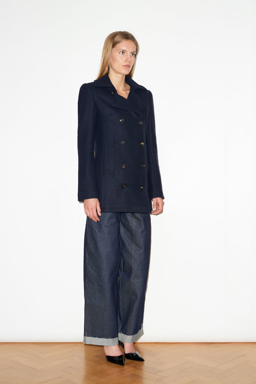 NAVY PEA COAT