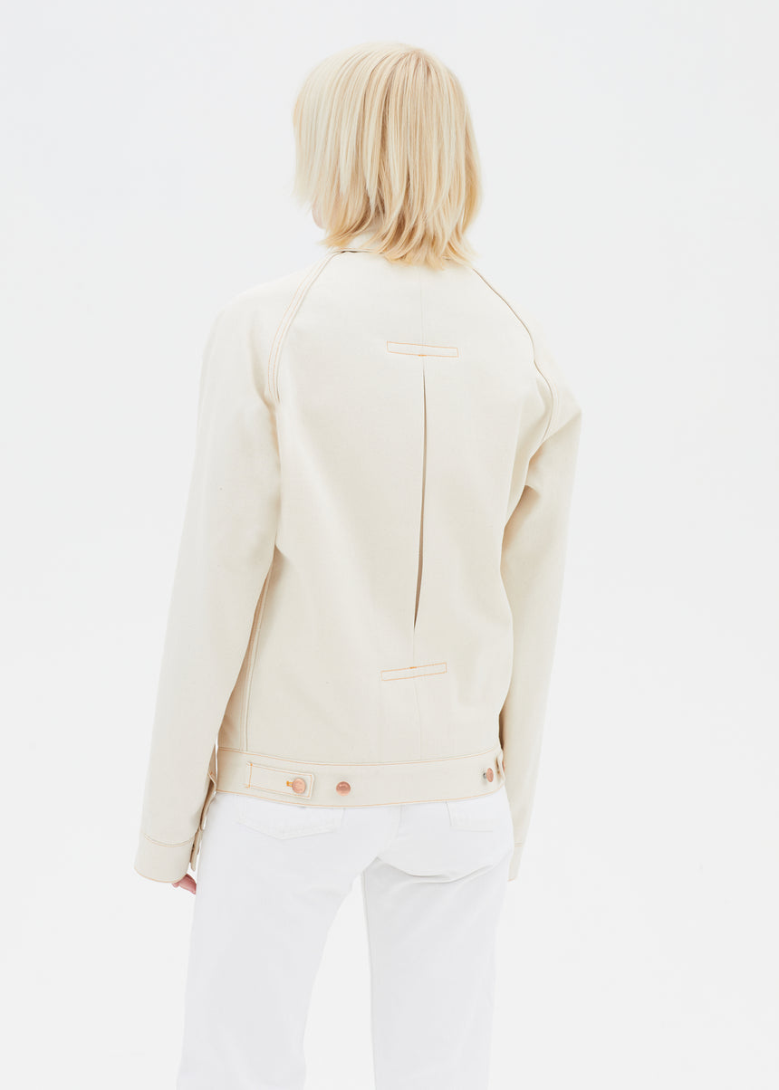 ECRU SELVEDGE DENIM JACKET