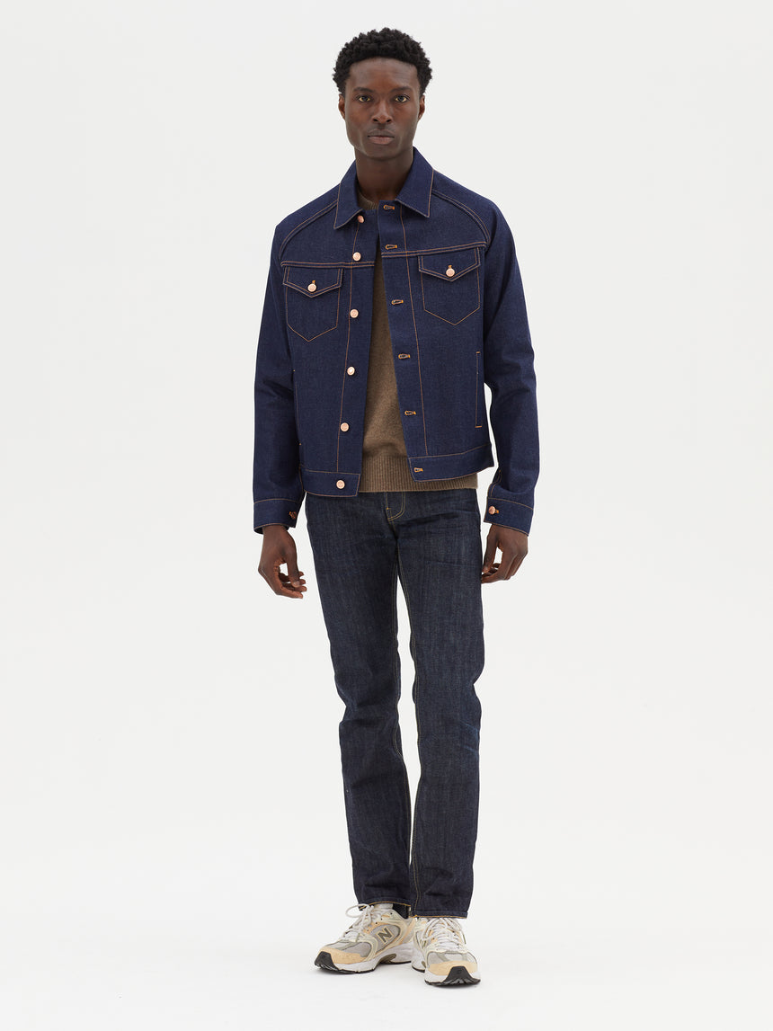 INDIGO SELVEDGE DENIM JACKET