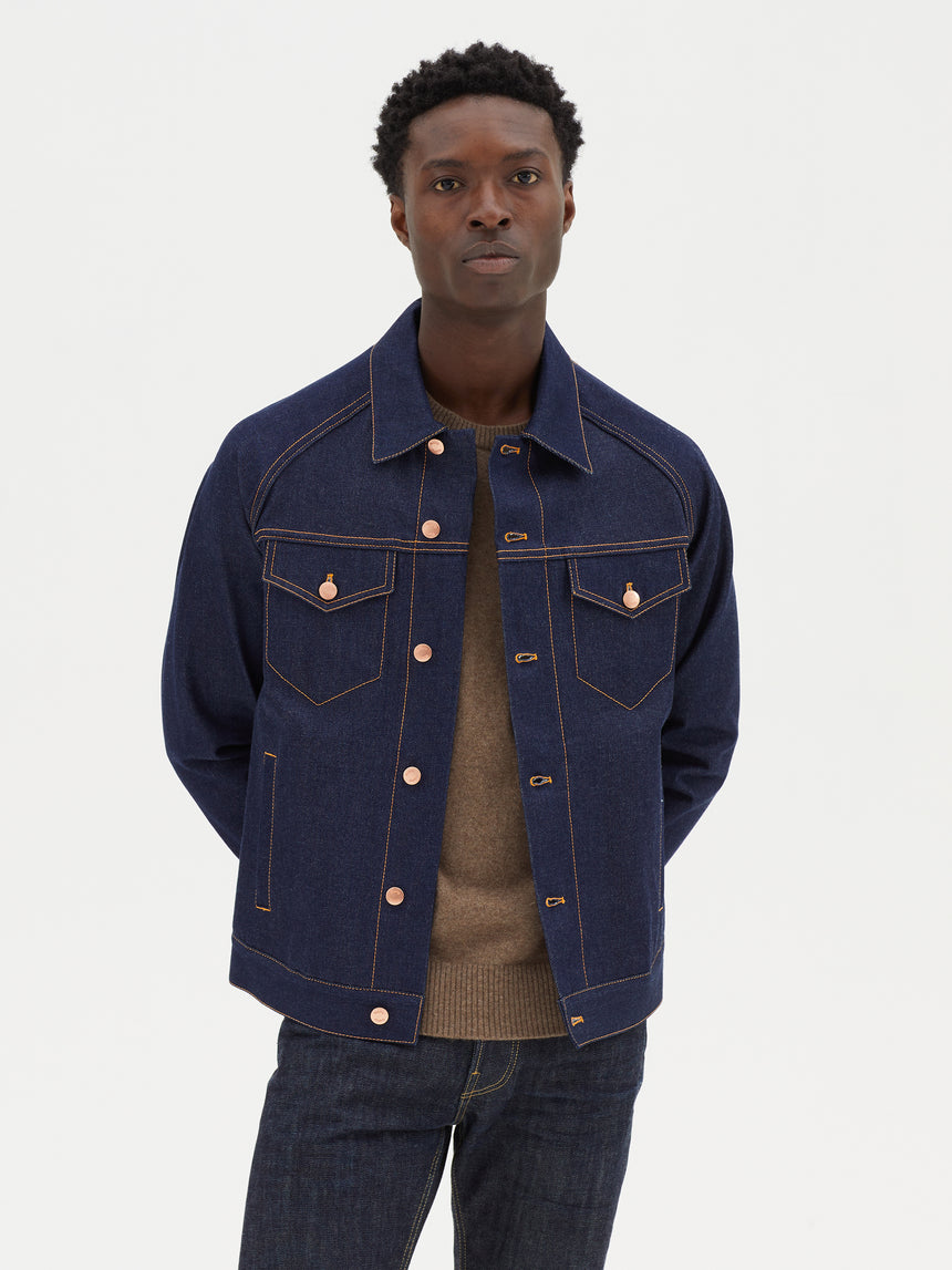 INDIGO SELVEDGE DENIM JACKET