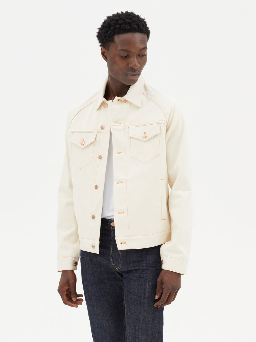 ECRU SELVEDGE DENIM JACKET
