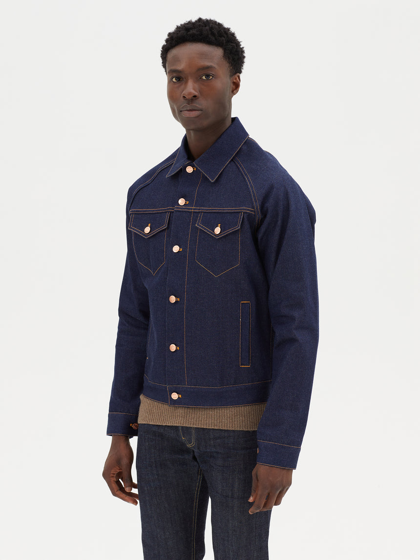 INDIGO SELVEDGE DENIM JACKET