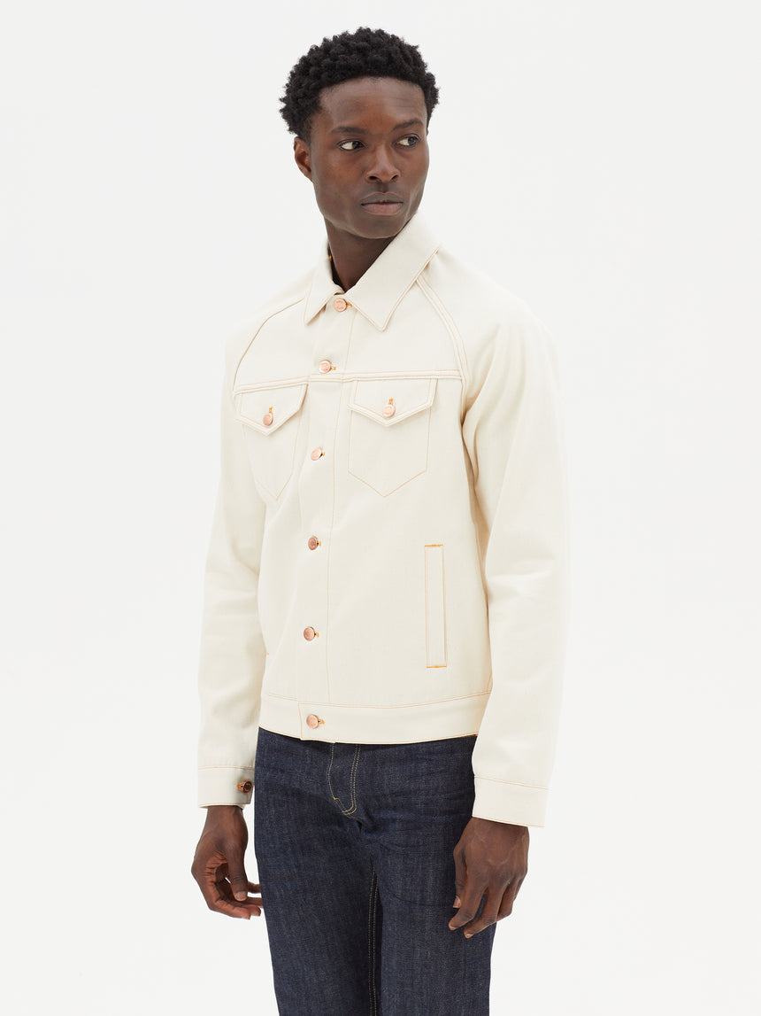 ECRU SELVEDGE DENIM JACKET