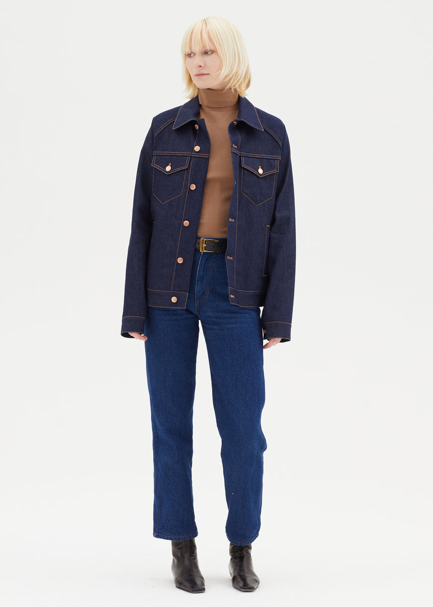 INDIGO SELVEDGE DENIM JACKET