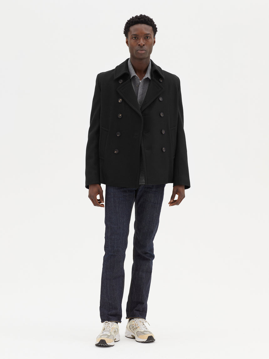 BLACK PEA COAT