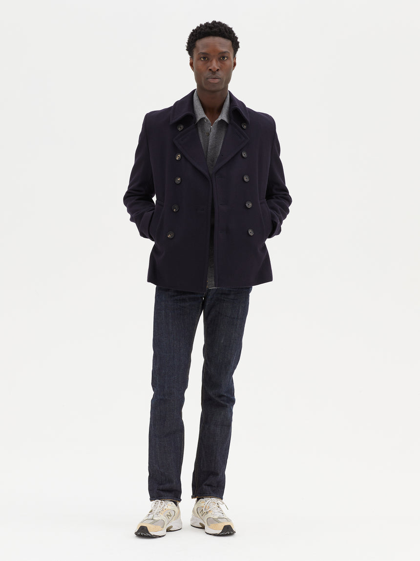 NAVY PEA COAT
