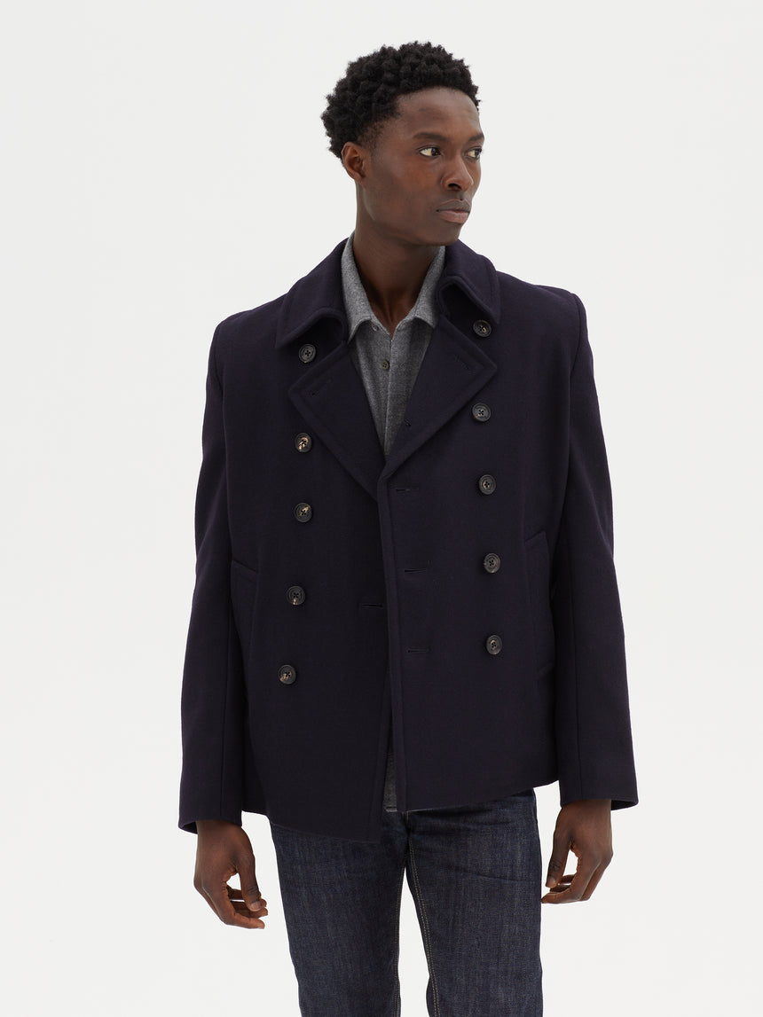 NAVY PEA COAT