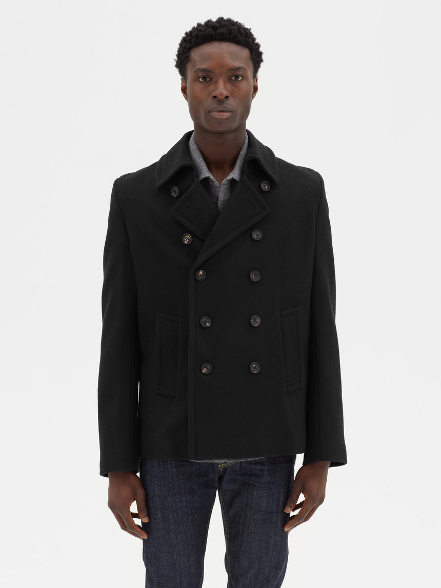 BLACK PEA COAT