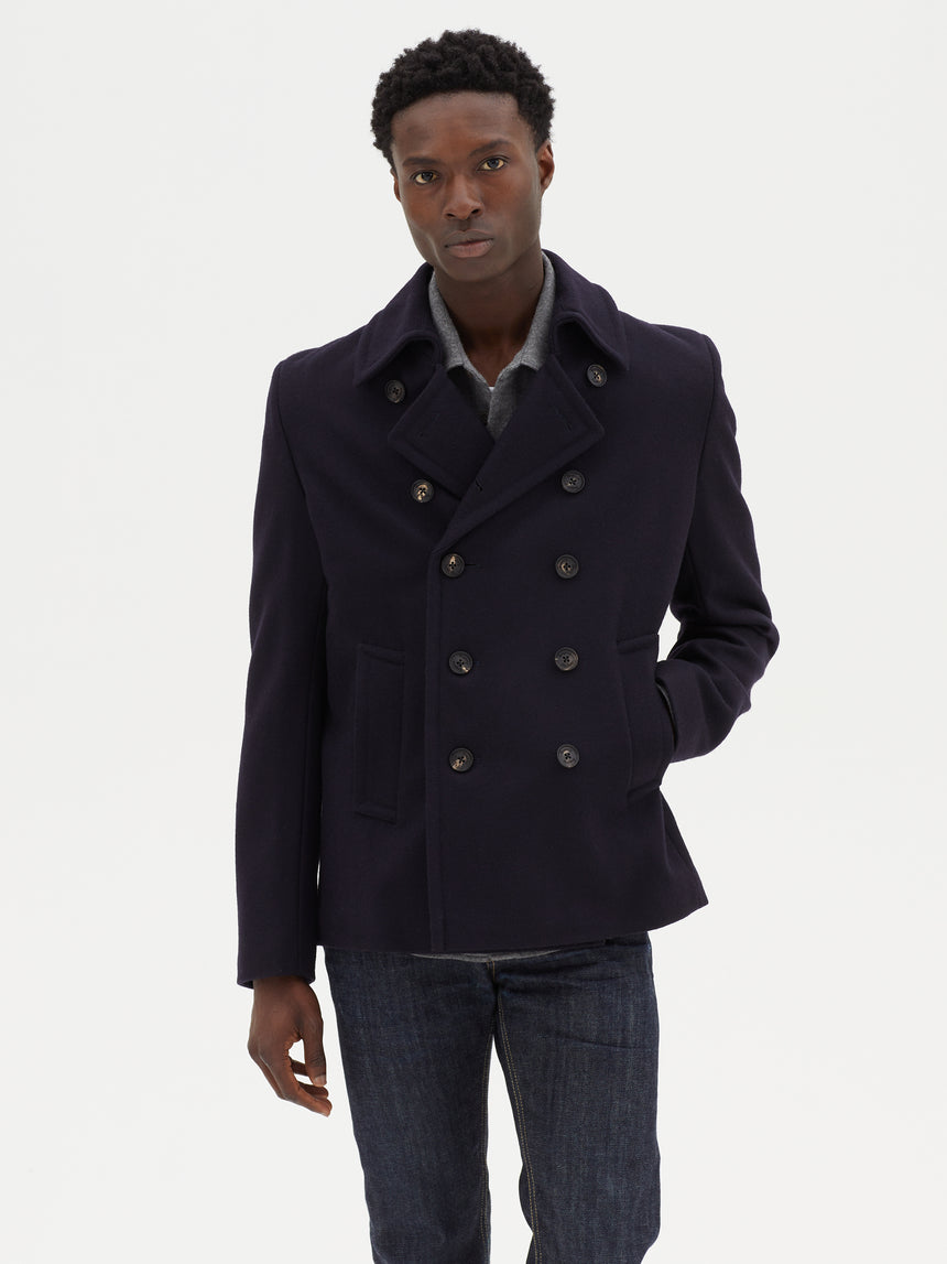 NAVY PEA COAT