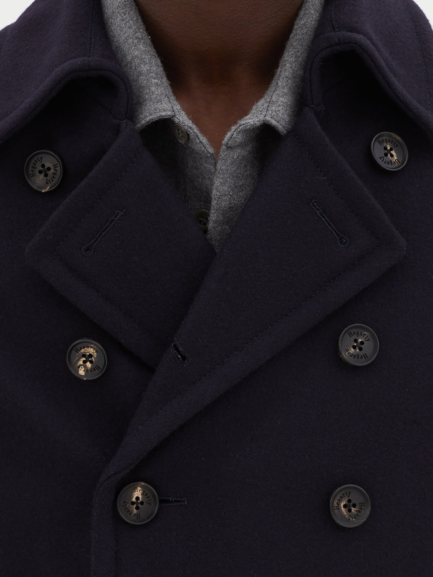 NAVY PEA COAT