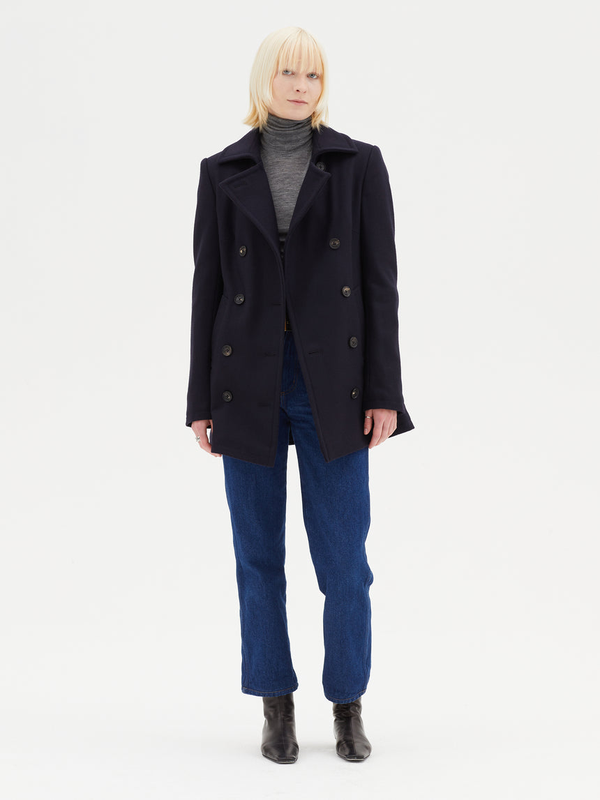NAVY PEA COAT