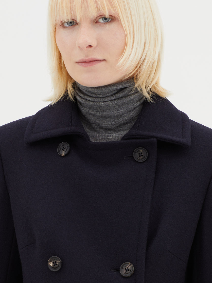 NAVY PEA COAT