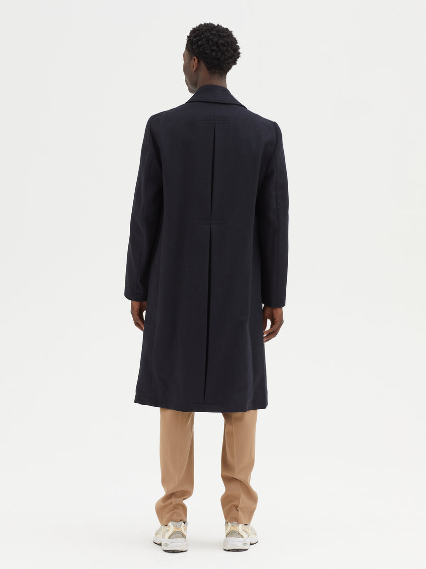 SINGLE BREASTED CASHMERE OVERCOAT