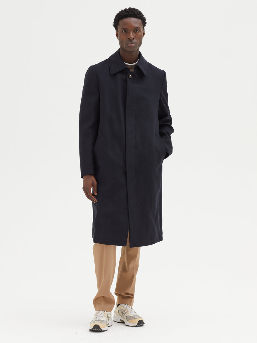 SINGLE BREASTED CASHMERE OVERCOAT