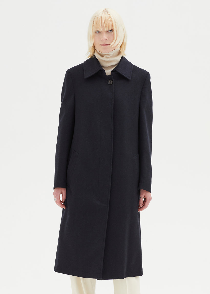 SINGLE BREASTED CASHMERE OVERCOAT