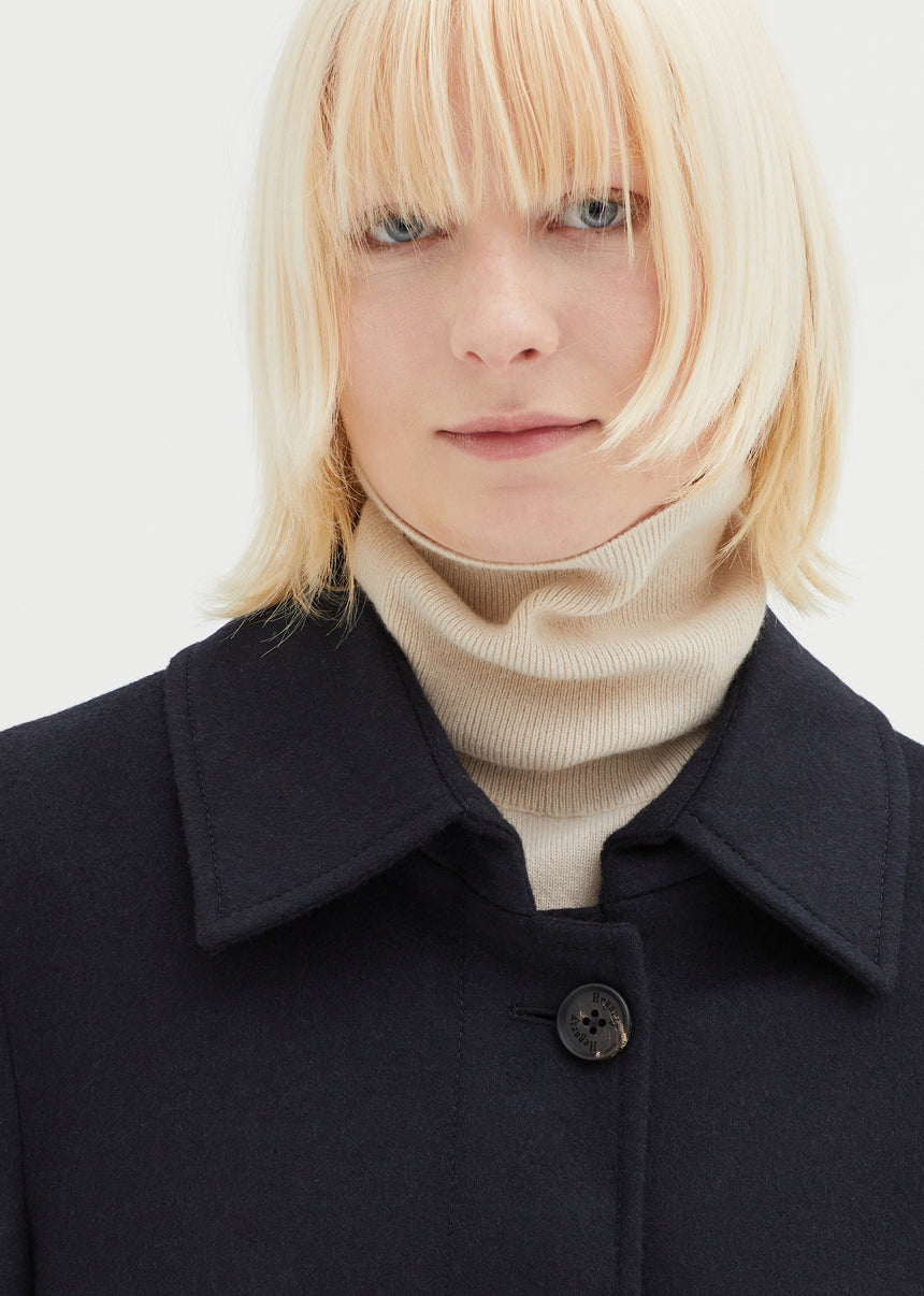 SINGLE BREASTED CASHMERE OVERCOAT