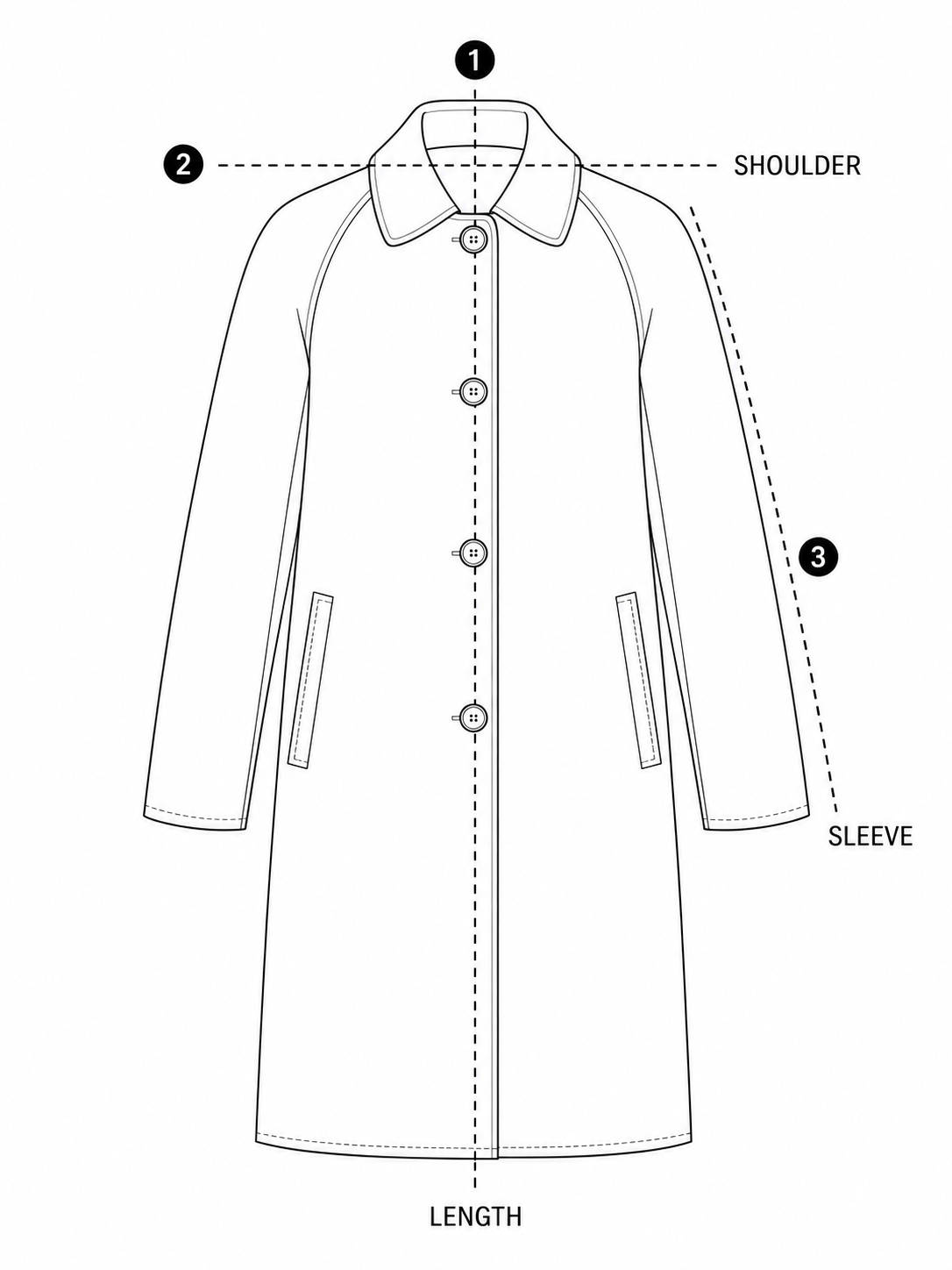 TWEED RAGLAN SLEEVE OVERCOAT