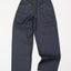 WIDE LEG MID RISE INDIGO JEANS