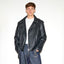LEATHER BIKER JACKET