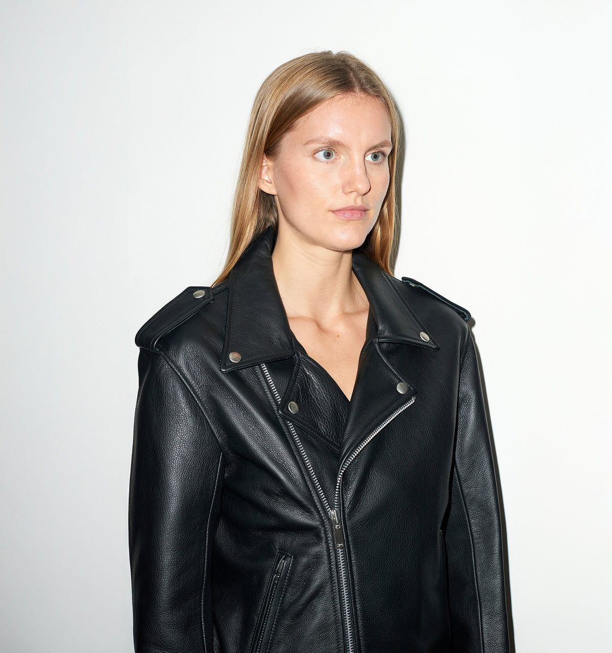 LEATHER BIKER JACKET