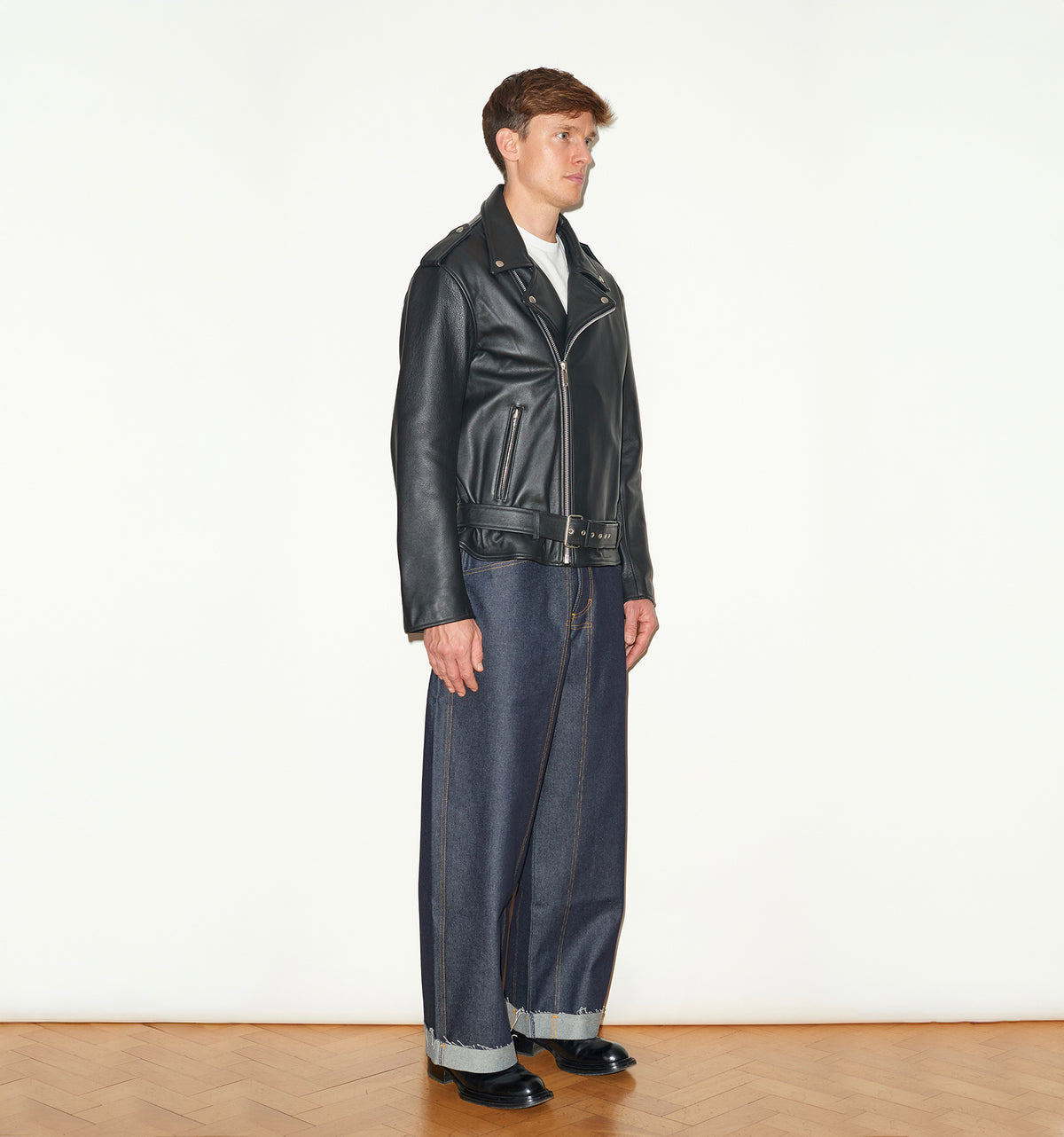 LEATHER BIKER JACKET
