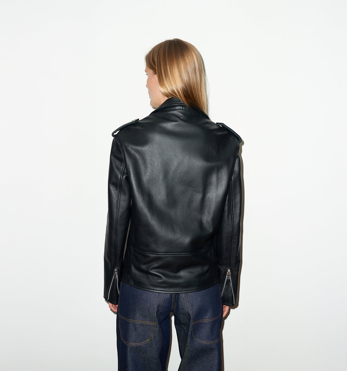 LEATHER BIKER JACKET