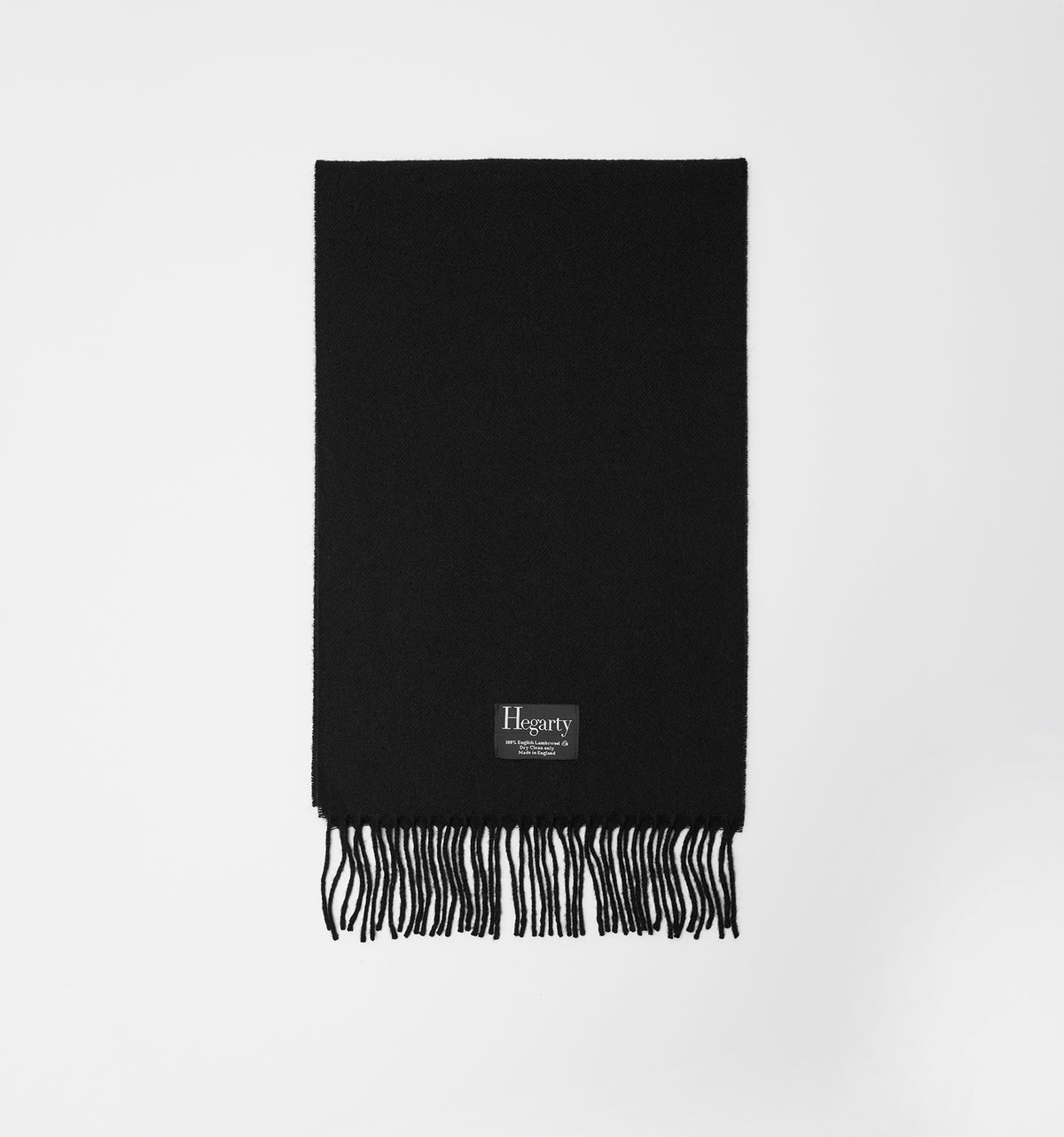 BLACK LAMBSWOOL SCARF