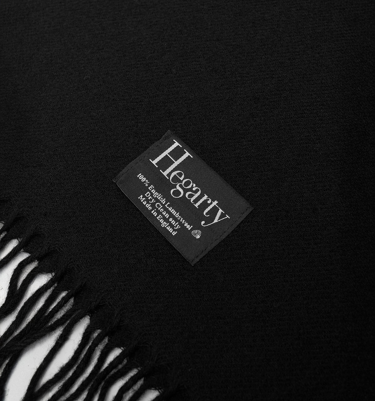 BLACK LAMBSWOOL SCARF