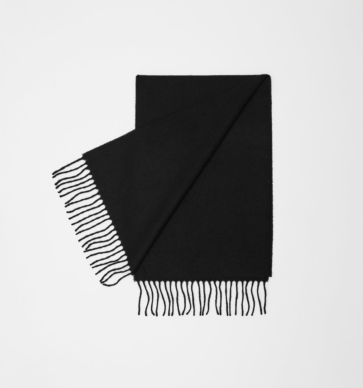 BLACK LAMBSWOOL SCARF