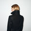 BLACK WOOL MELTON PEA COAT