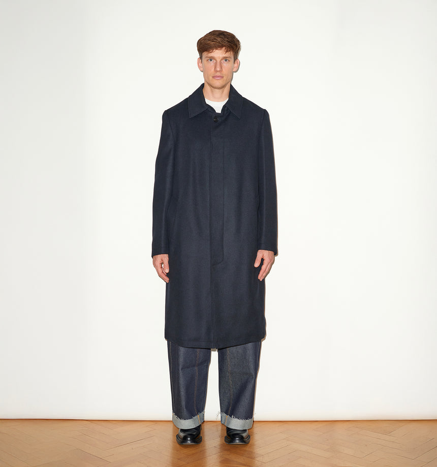 CASHMERE SINGLE BREASTED OVERCOAT