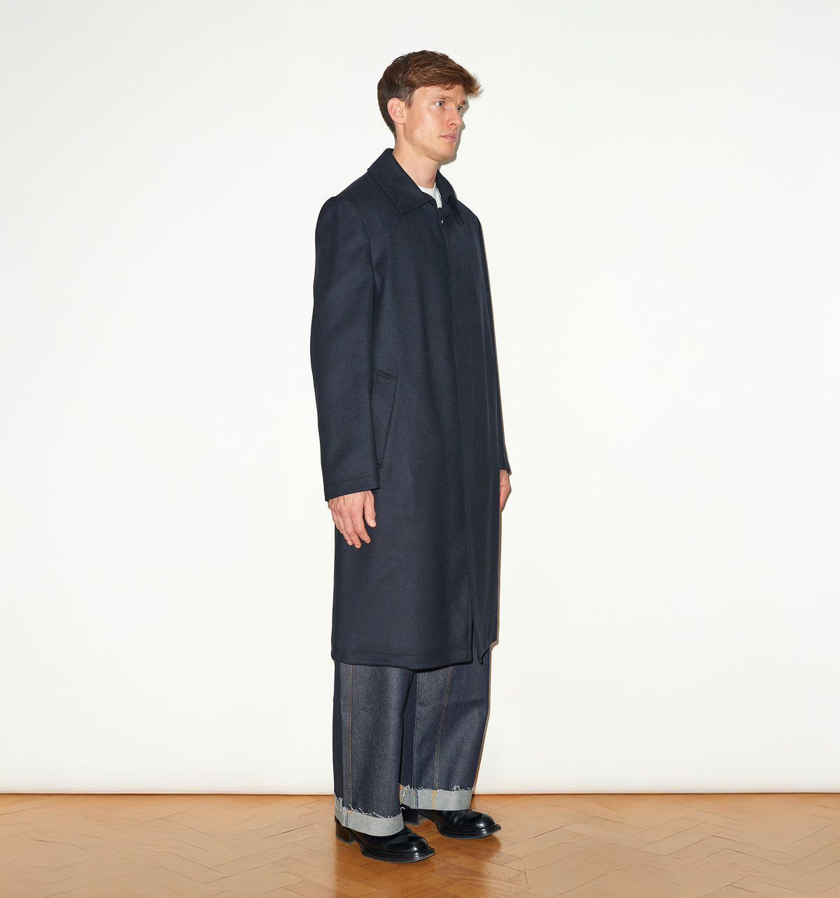 CASHMERE SINGLE BREASTED OVERCOAT