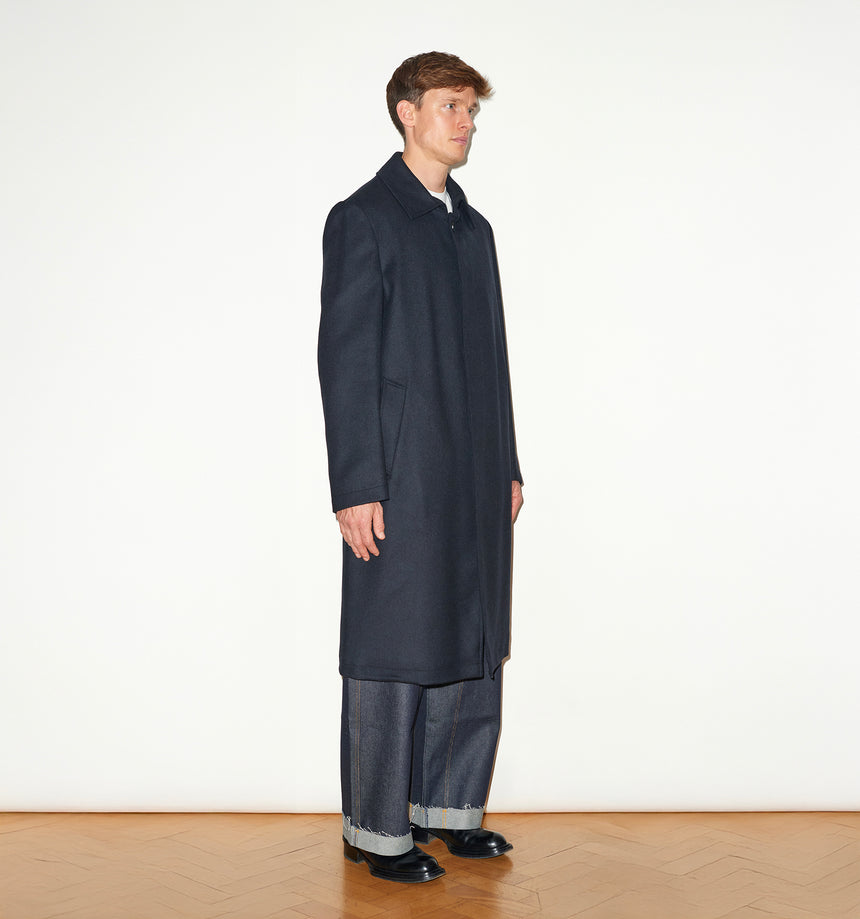 CASHMERE SINGLE BREASTED OVERCOAT