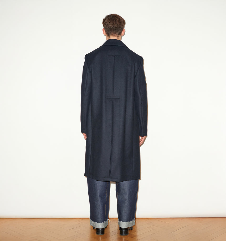 CASHMERE SINGLE BREASTED OVERCOAT