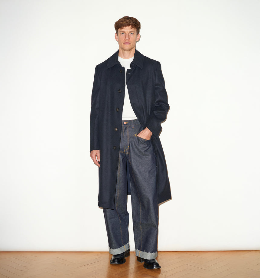 CASHMERE SINGLE BREASTED OVERCOAT