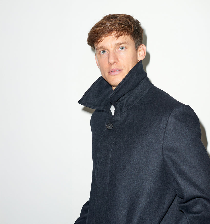 CASHMERE SINGLE BREASTED OVERCOAT