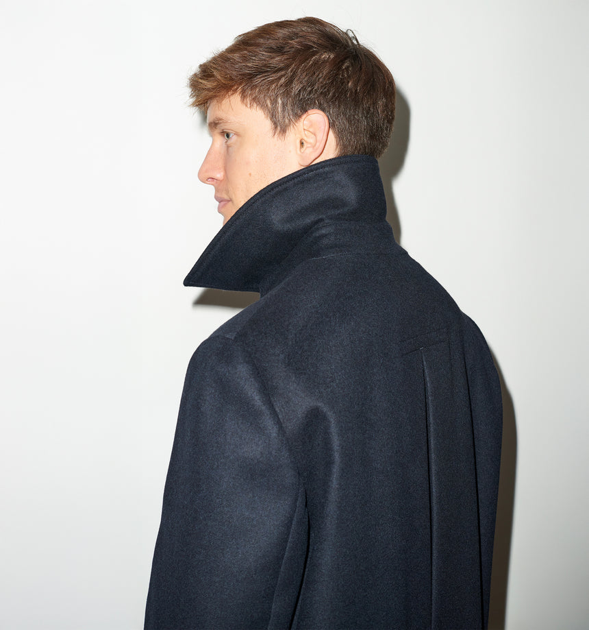 CASHMERE SINGLE BREASTED OVERCOAT