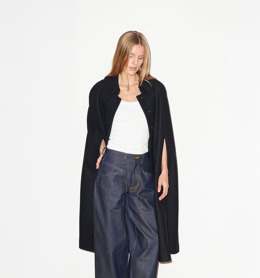 WOOL MELTON CLOAK