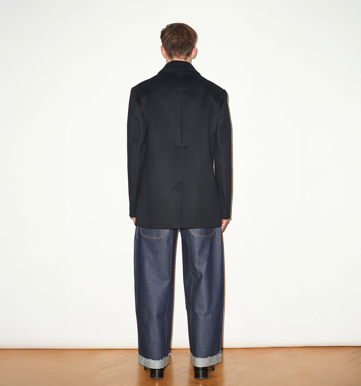 CASHMERE & WOOL PEA COAT