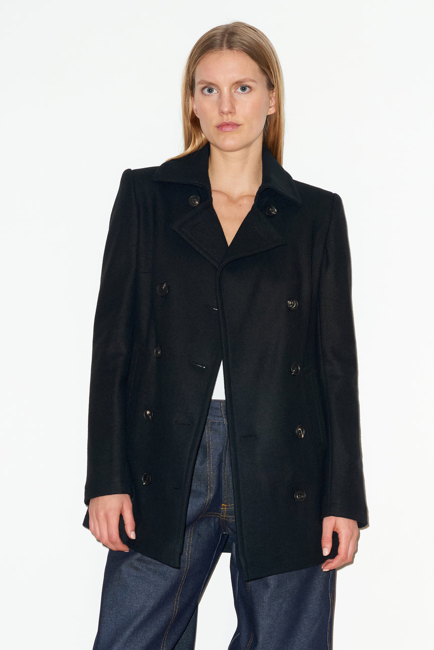 BLACK PEA COAT