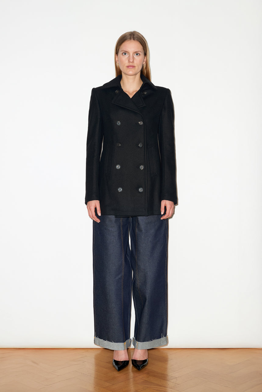 BLACK PEA COAT