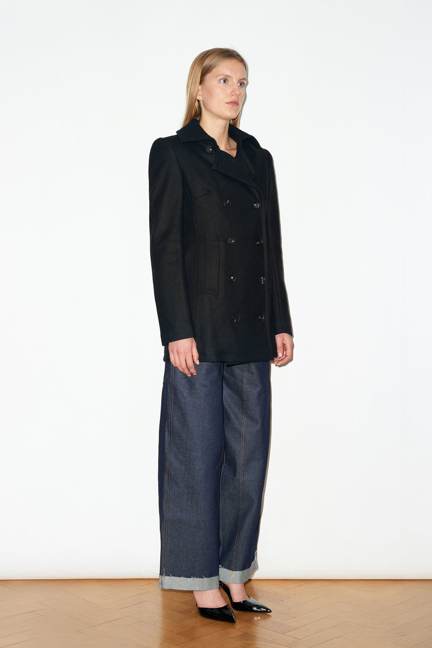 BLACK PEA COAT
