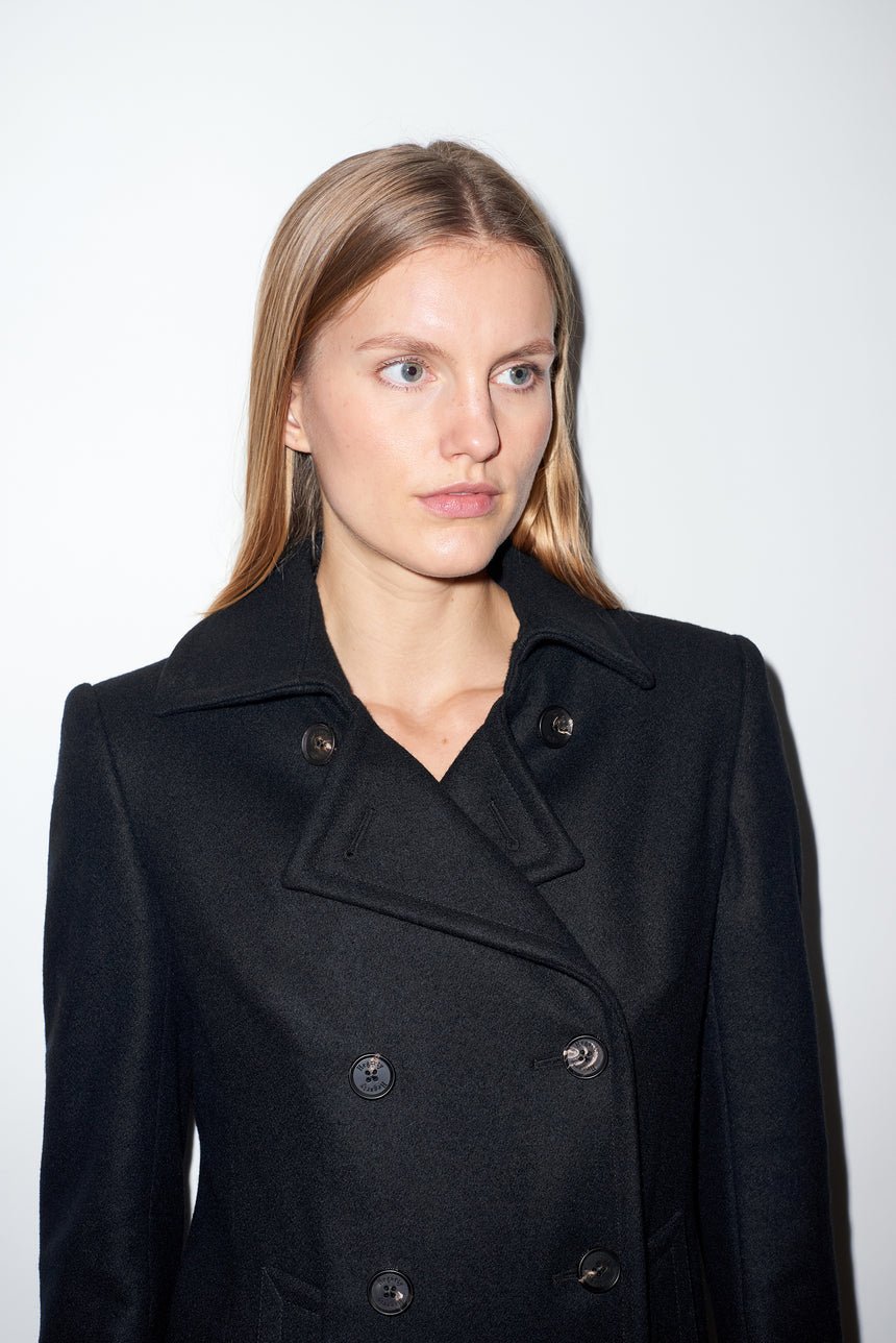 BLACK PEA COAT