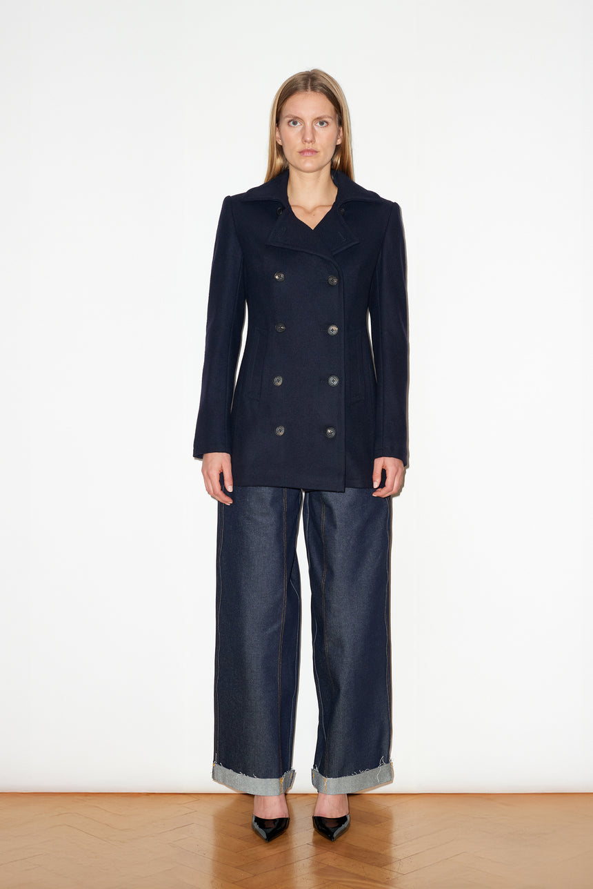 NAVY PEA COAT