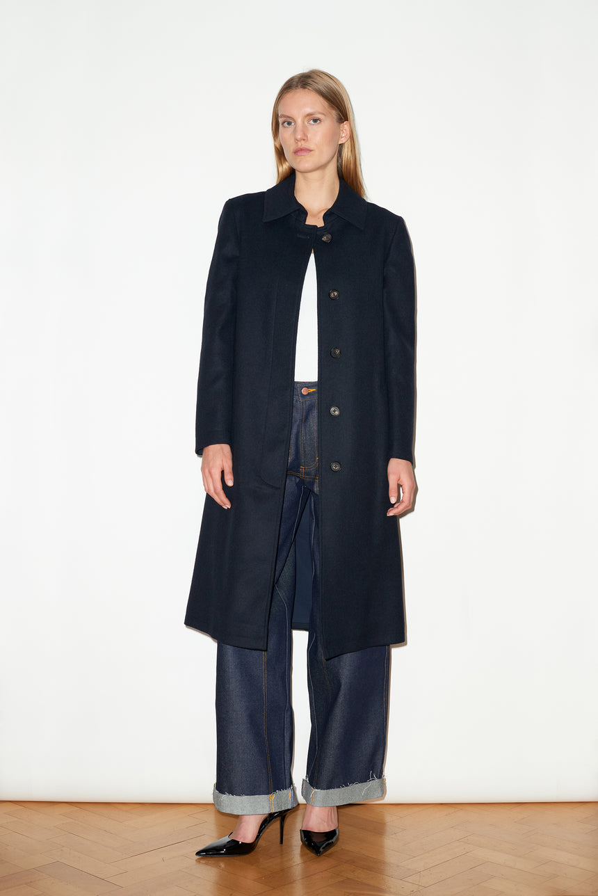 SINGLE BREASTED CASHMERE OVERCOAT