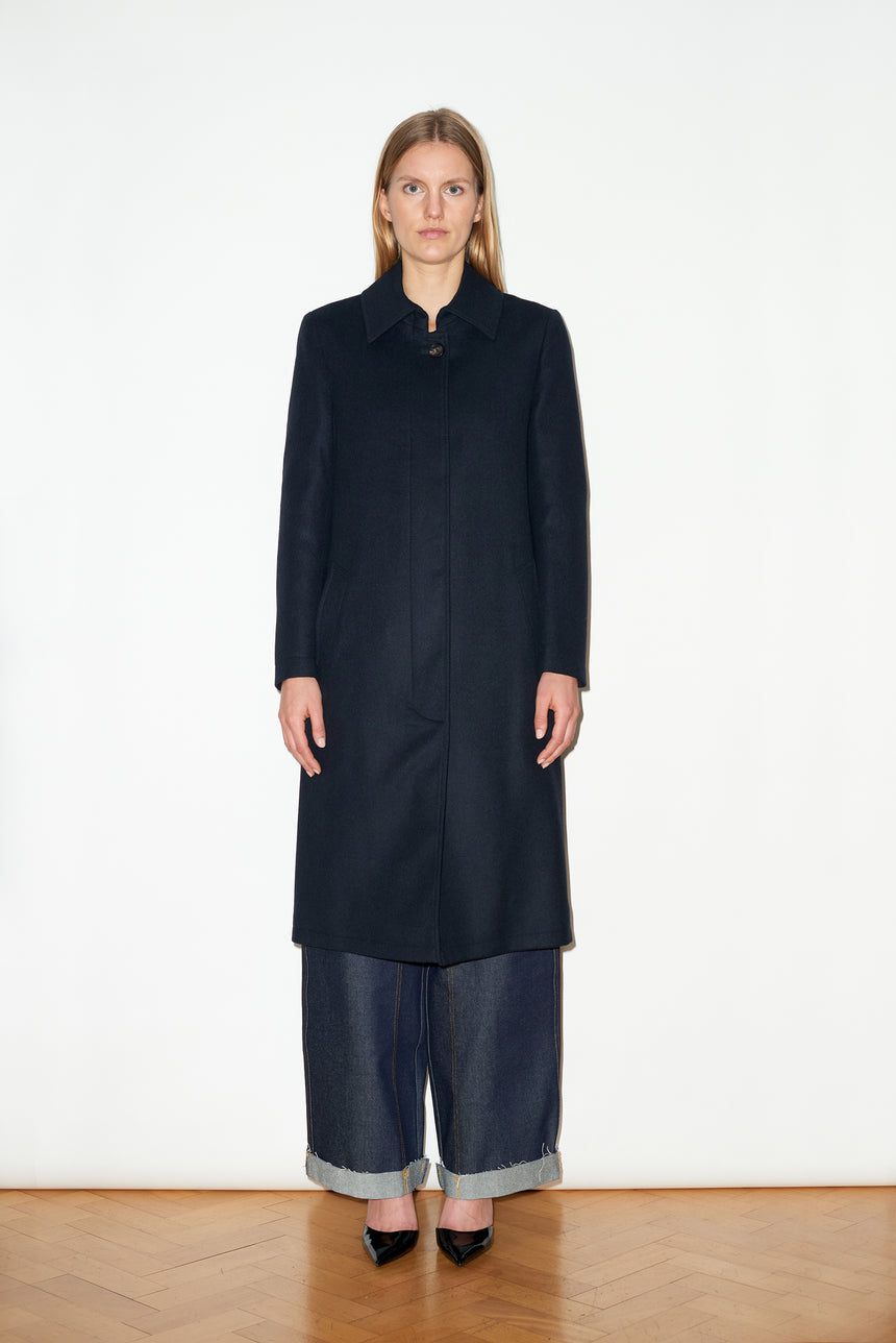 SINGLE BREASTED CASHMERE OVERCOAT