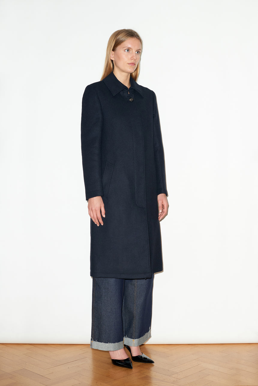 SINGLE BREASTED CASHMERE OVERCOAT