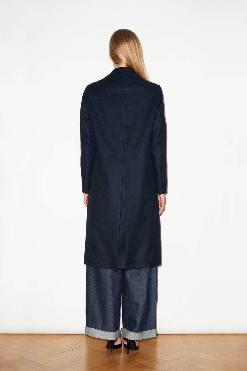 SINGLE BREASTED CASHMERE OVERCOAT