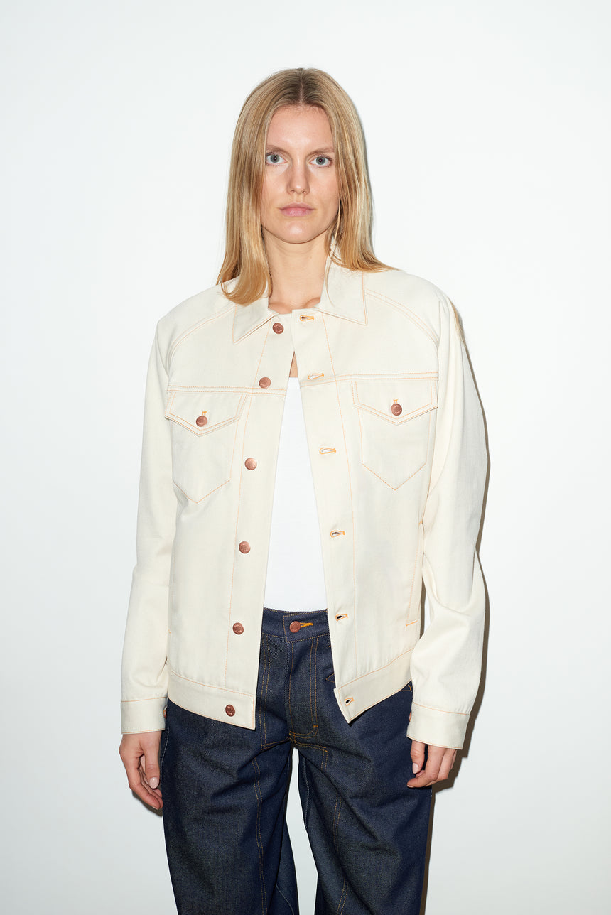 ECRU SELVEDGE DENIM JACKET